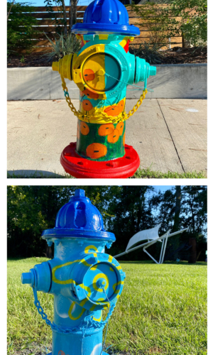 First Few Art on Fire Hydrants are Painted