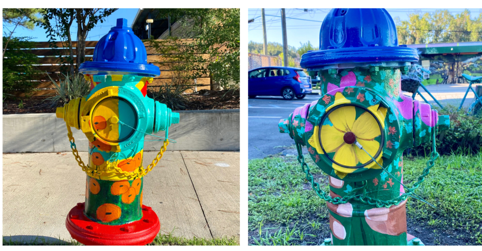 First Few Art on Fire Hydrants are Painted