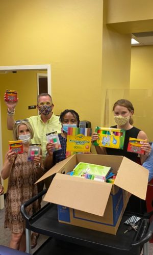 Art Supplies Donated to Bond and Riley Elementary Schools