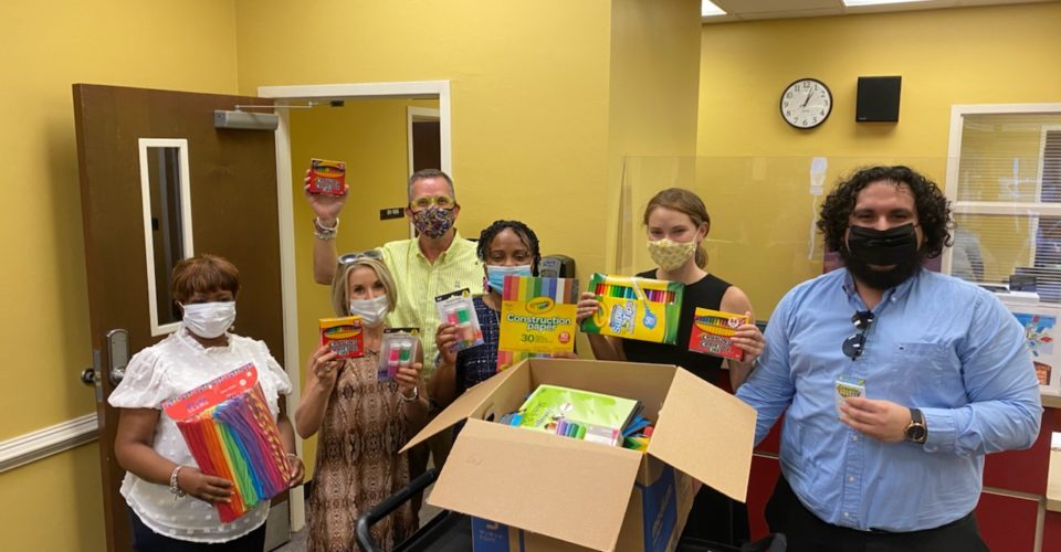 Art Supplies Donated to Bond and Riley Elementary Schools
