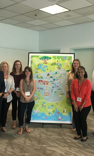 SeeTallahassee Team Debuts Artistic Map at Tallahassee International Airport