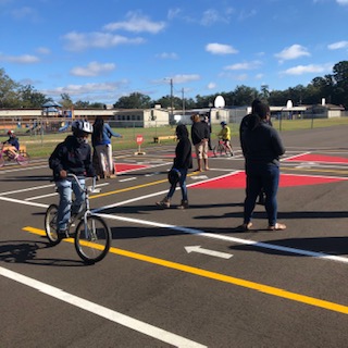 Educational bike path at Sabal Palm Elementary now open