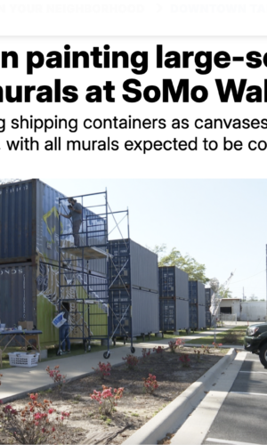 Local Muralists Begin Painting The Stacks