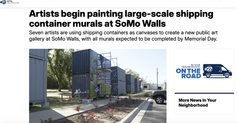 Local Muralists Begin Painting The Stacks