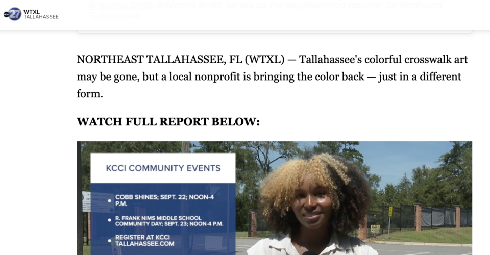 Tallahassee community art returns to W.T. Moore Elementary after state crosswalk removal order